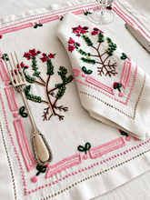 Load image into Gallery viewer, Pink Floral Napkin & Placemat Set