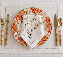 Load image into Gallery viewer, Beige Blossom Linen Napkin & Placemat Set | GiGi Grimstad