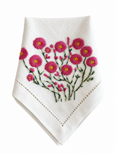 Load image into Gallery viewer, Pink Day Floral Linen Napkins | GiGi Grimstad