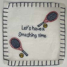 Load image into Gallery viewer, Let’s Have a Smashing Time Tennis Cocktail Napkins (Set of 6) | Cocktail Hour with GiGi