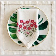 Load image into Gallery viewer, Pink Day Floral Linen Napkins | GiGi Grimstad