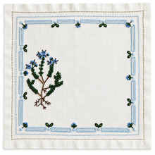 Load image into Gallery viewer, Blue Floral Napkin & Placemat Set