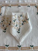 Load image into Gallery viewer, Beige Blossom Napkin & Placemat Set