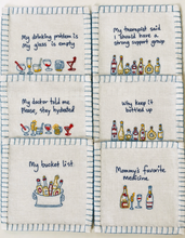 Load image into Gallery viewer, My Bucket List Cocktail Napkins (Set of 6) | Cocktail Hour with GiGi