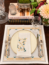 Load image into Gallery viewer, Beige Blossom Linen Napkin & Placemat Set | GiGi Grimstad