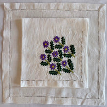 Load image into Gallery viewer, Purple Floral Napkin