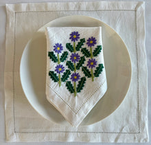 Load image into Gallery viewer, Purple Floral Napkin