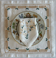 Load image into Gallery viewer, Beige Blossom Napkin & Placemat Set
