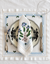 Load image into Gallery viewer, Blue Floral Napkin & Placemat Set