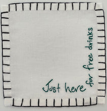 Load image into Gallery viewer, Just Here Cocktail Napkins (Set of 6)