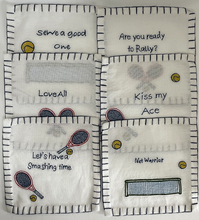 Load image into Gallery viewer, Let’s Have a Smashing Time Tennis Cocktail Napkins (Set of 6) | Cocktail Hour with GiGi
