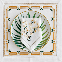 Load image into Gallery viewer, Beige Blossom Linen Napkin &amp; Placemat Set | GiGi Grimstad
