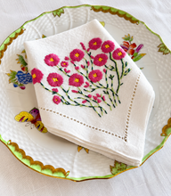 Load image into Gallery viewer, Pink Day Floral Linen Napkins | GiGi Grimstad
