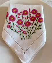 Load image into Gallery viewer, Pink Day Floral Napkin – ON BACKORDER
