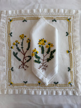 Load image into Gallery viewer, Yellow Floral Napkin &amp; Placemat Set – ON BACKORDER
