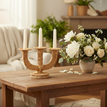 Load image into Gallery viewer, Iraca 3 Light Candleholder
