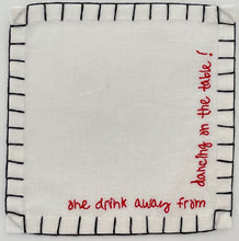 Load image into Gallery viewer, One Drink Away From... Cocktail Napkins (Set of 6)
