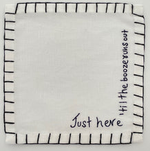 Load image into Gallery viewer, Just Here Cocktail Napkins (Set of 6)
