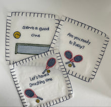 Load image into Gallery viewer, Let's Have a Smashing Time Cocktail Napkins (Set of 6) – Tennis
